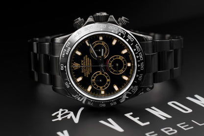 Black Rolex Cosmograph Daytona.